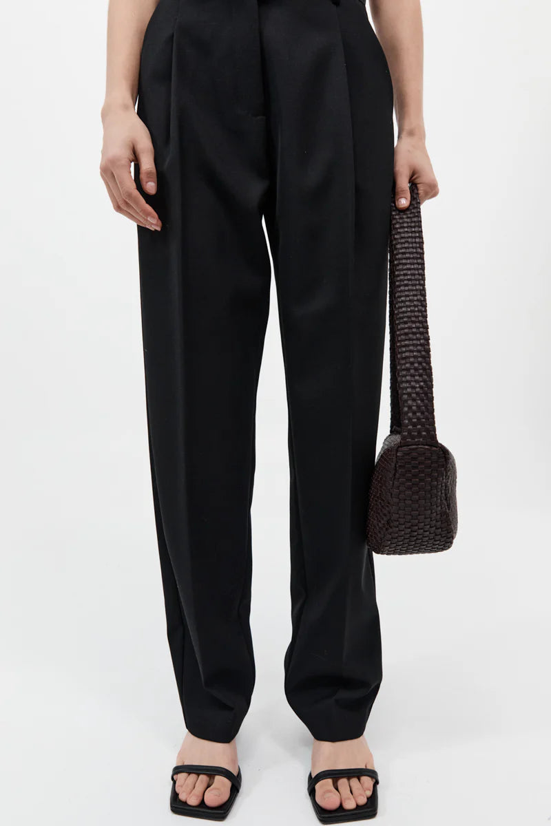 Lattice Weave Crescent Bag