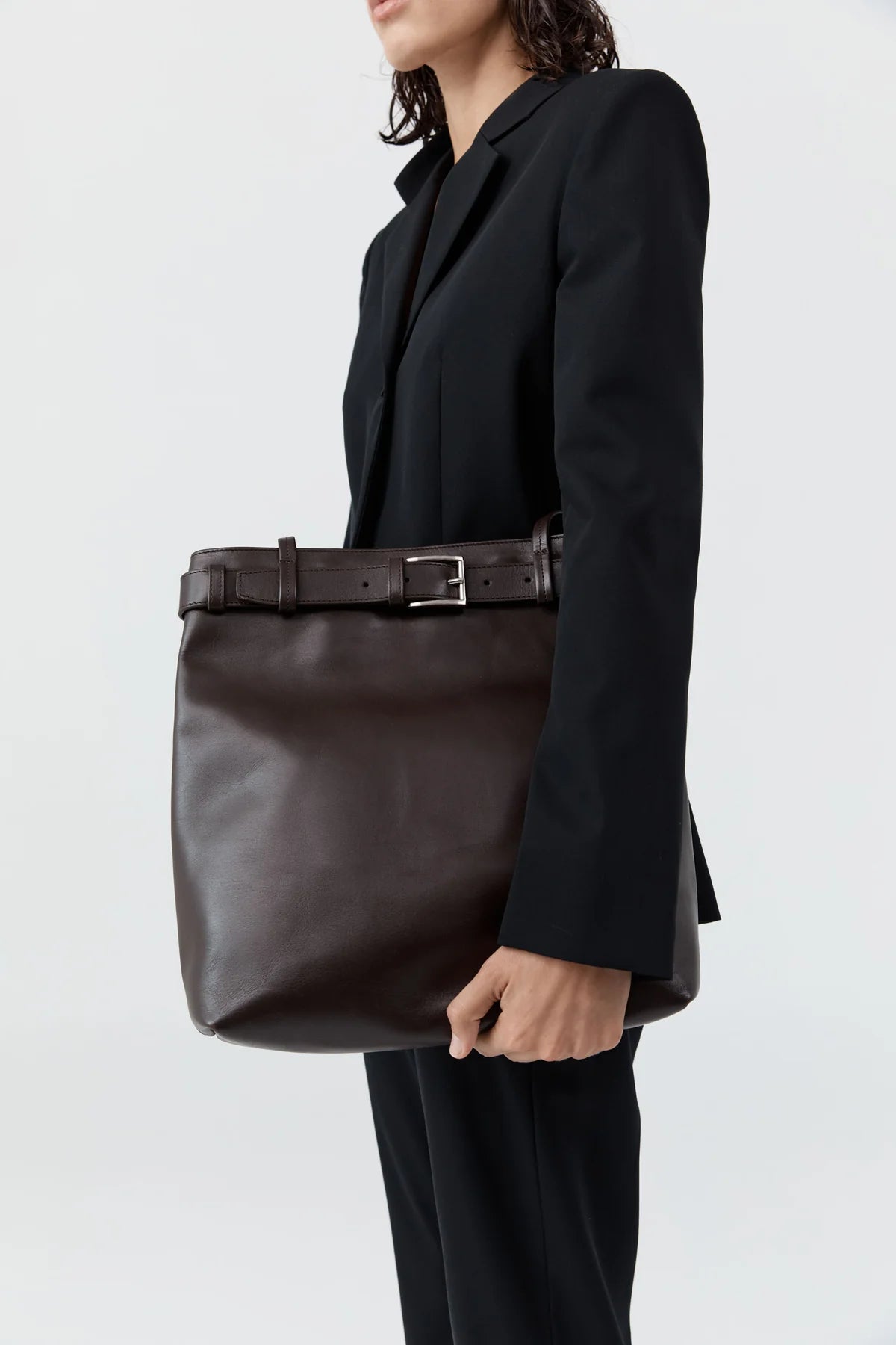 Pre Order* Belt Detail Tote Coffee