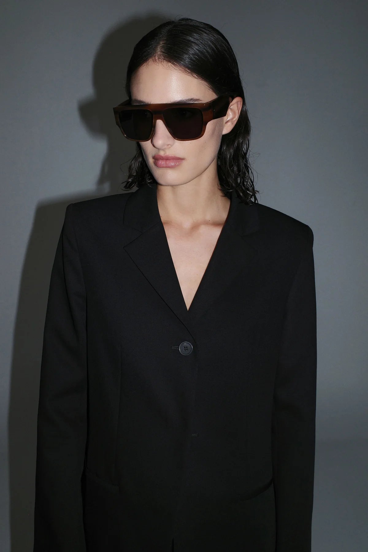 Pre Order * Linea Oversized Sunglasses - Tortoiseshell/Grey