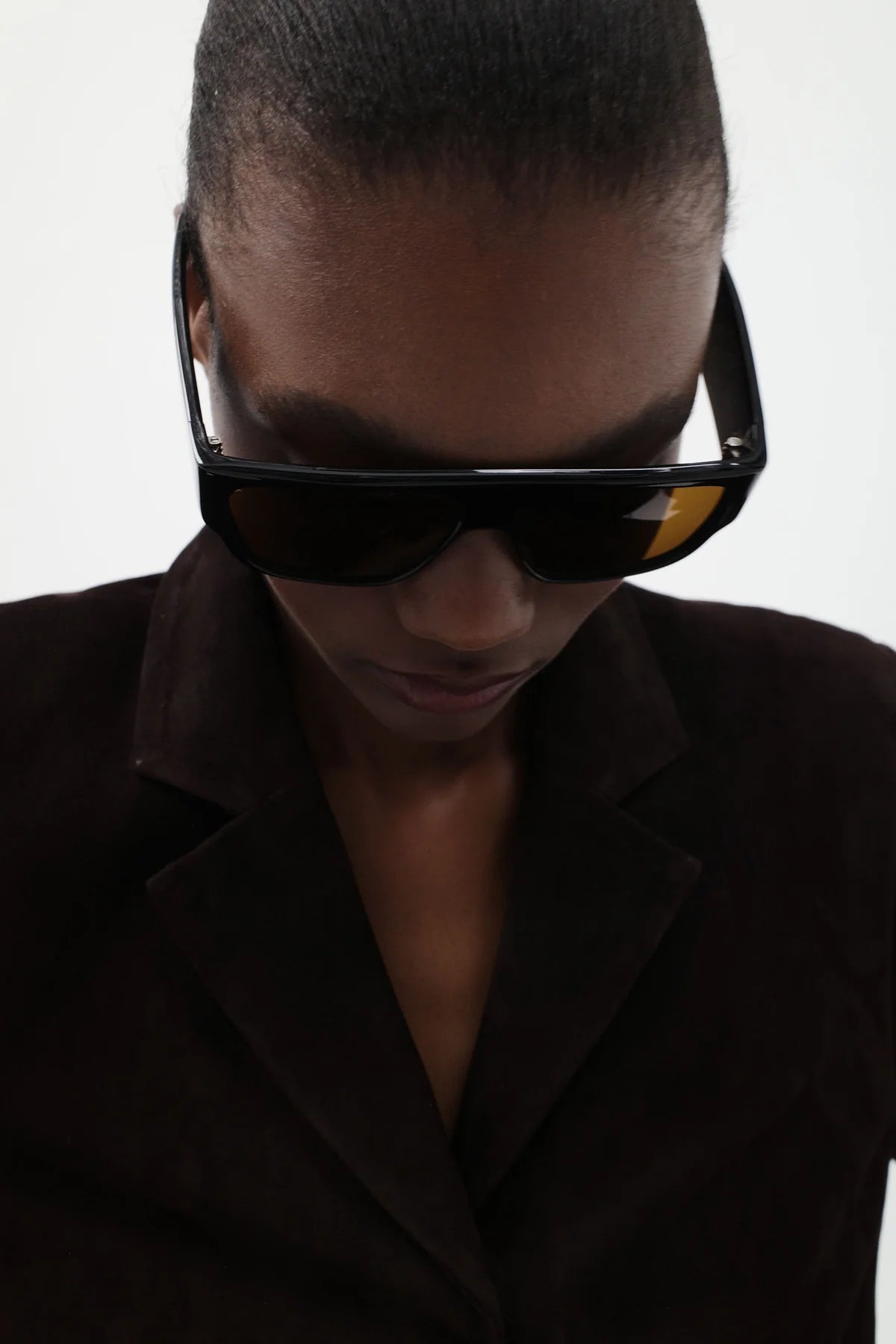 Linea Oversized Sunglasses - Black/Brown