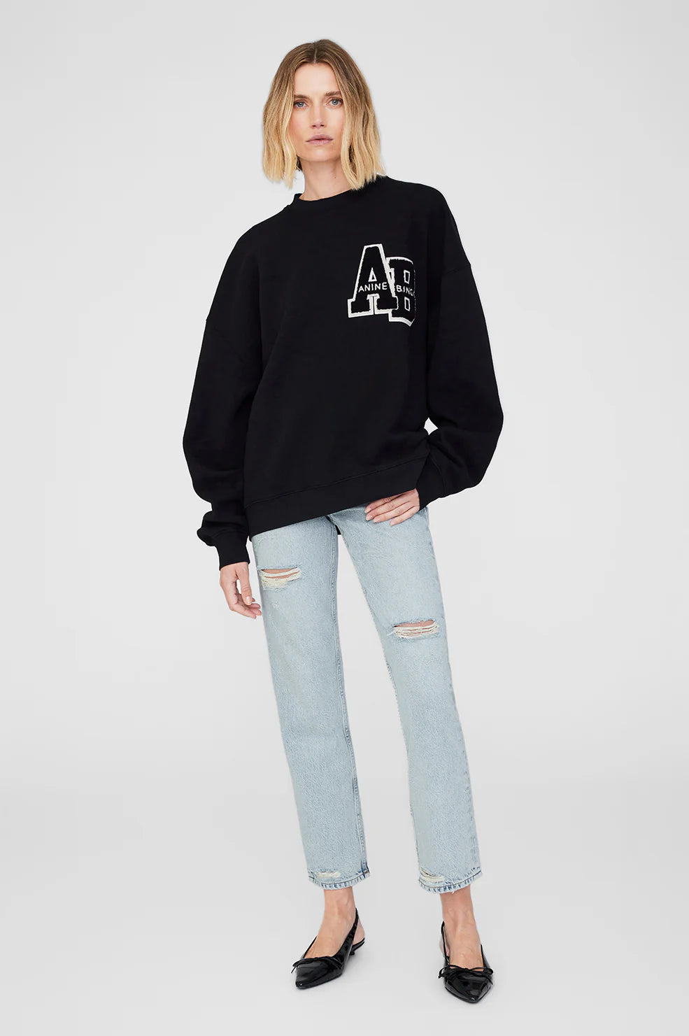 Miles Oversized Sweatshirt Letterman