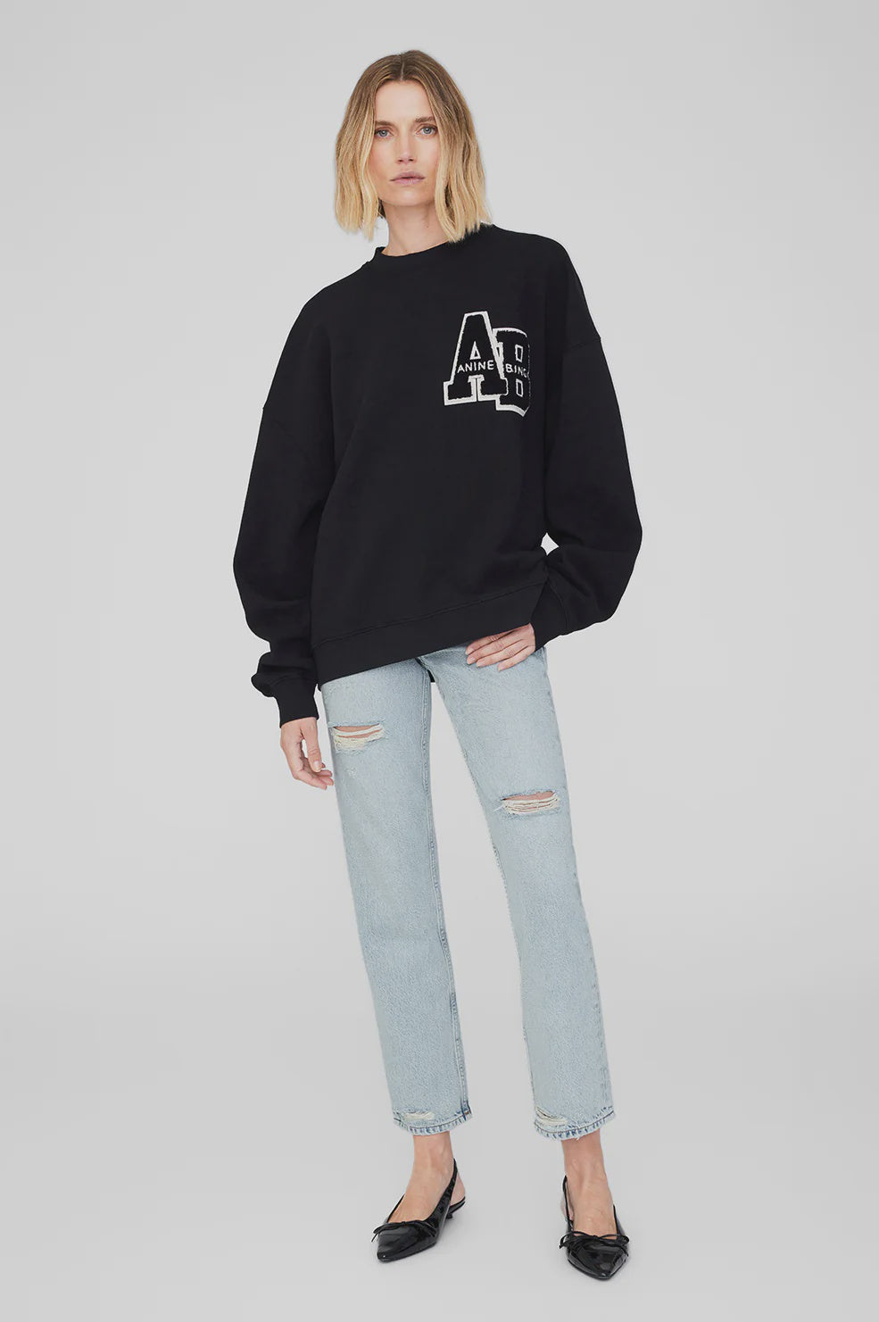 Miles Oversized Sweatshirt Letterman