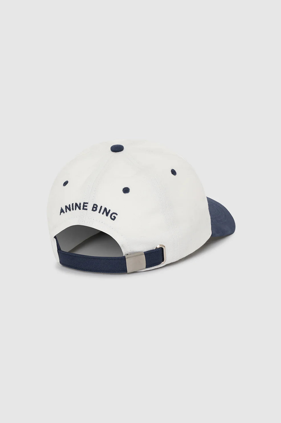 Jeremy Baseball Cap - Ivory & Navy