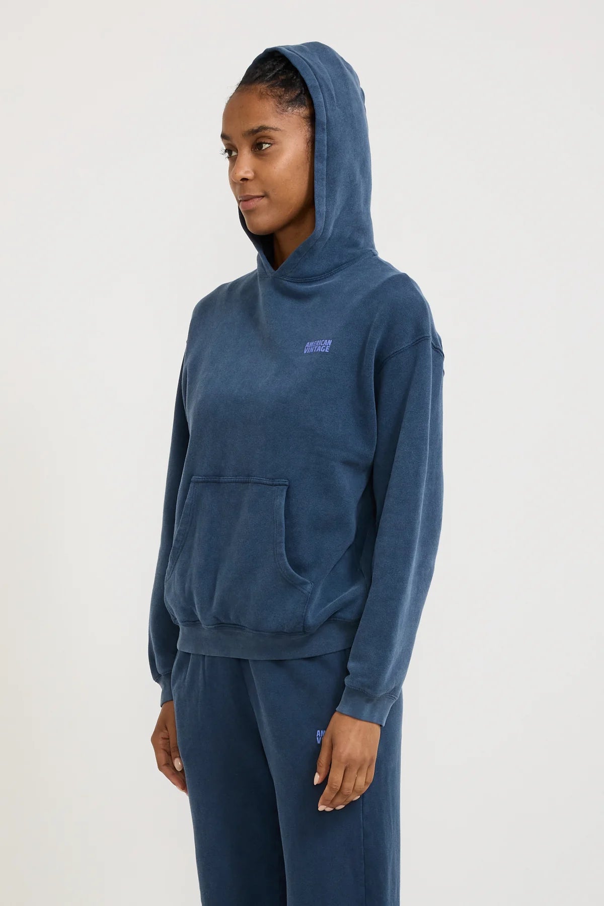 Hooded Jumper Marine