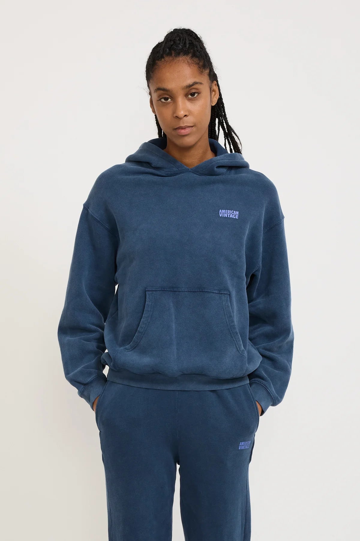 Hooded Jumper Marine