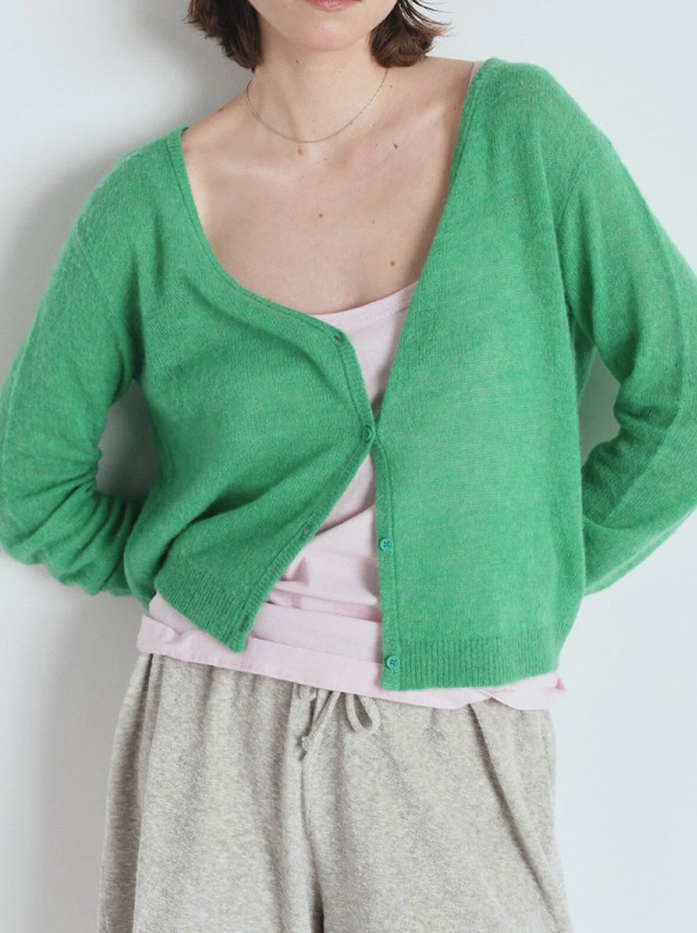 Dumy Cardigan Green