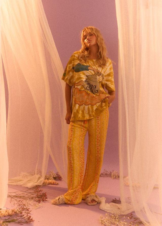 SUN STRIPE STRAIGHT LEG PANT - 8 & 12