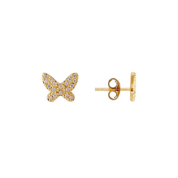Butterfly Pave Studs