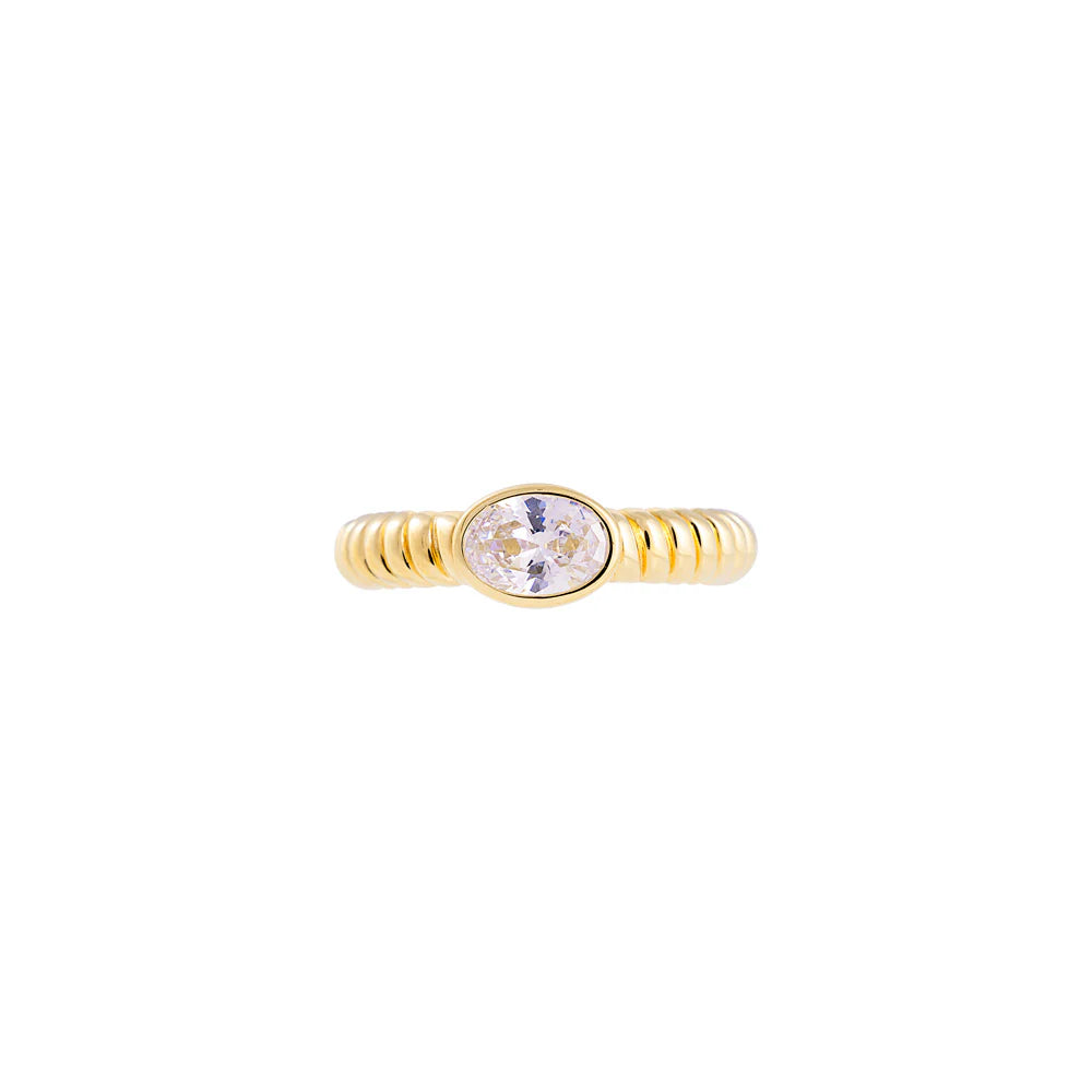 Oval Croissant Ring