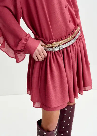 Lida Metalic Belt Gold