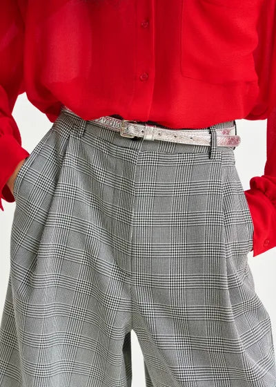 Lida Metalic Belt Silver