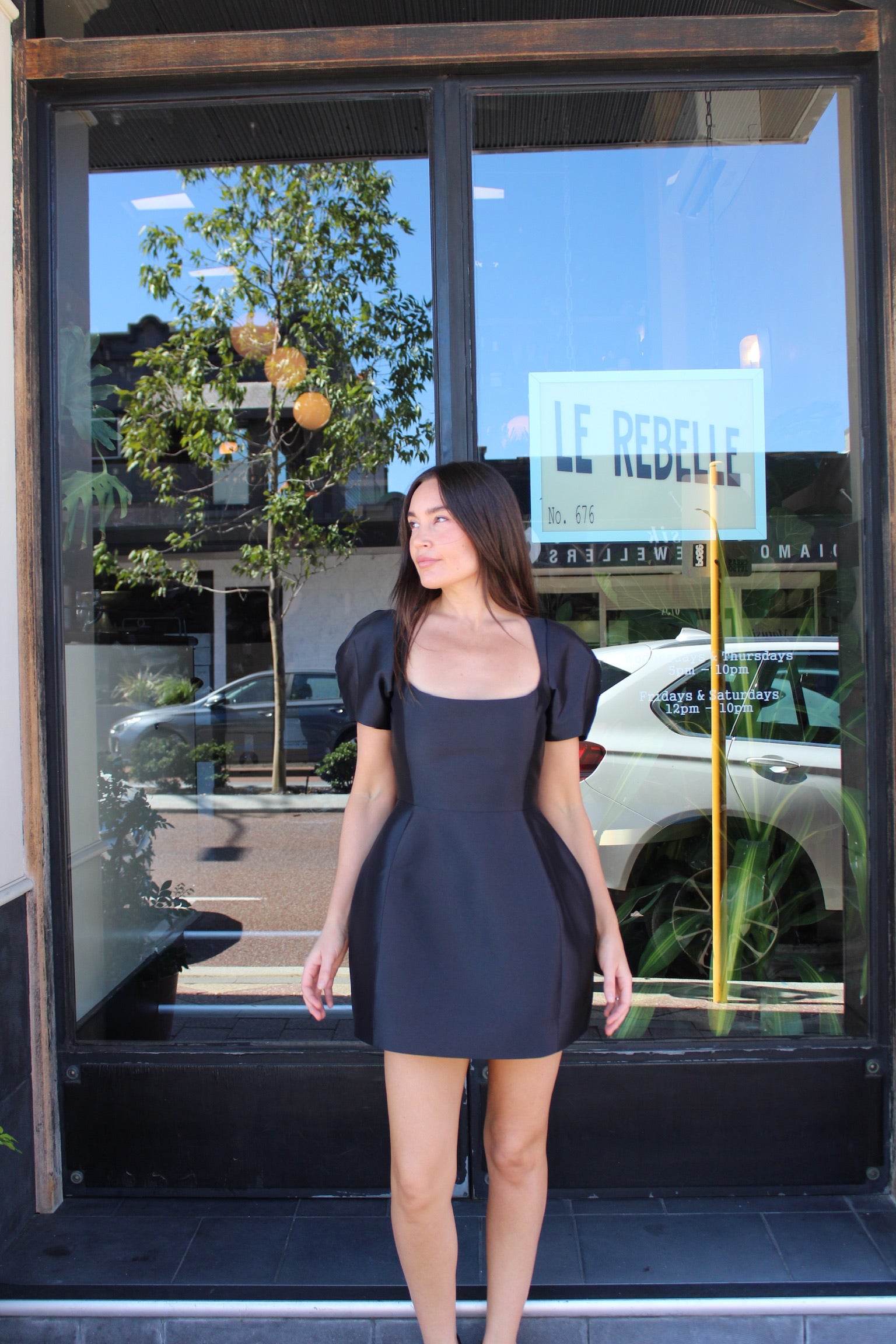 Cannoli Mini Dress - Black