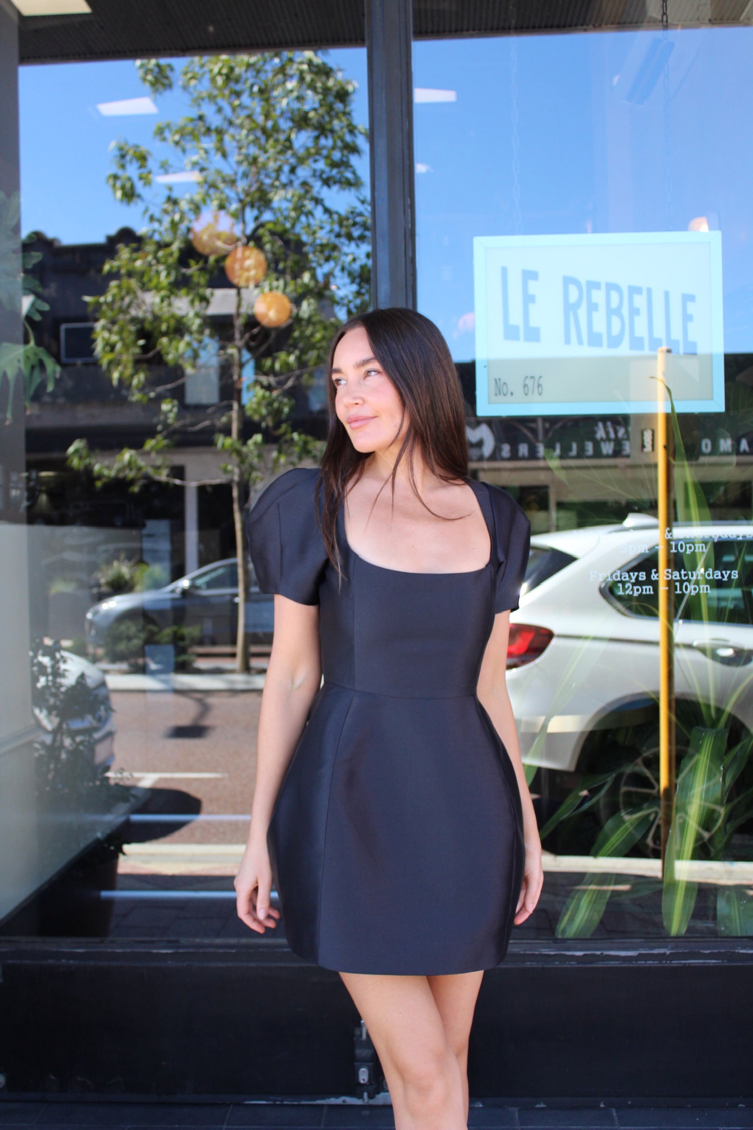 Cannoli Mini Dress - Black