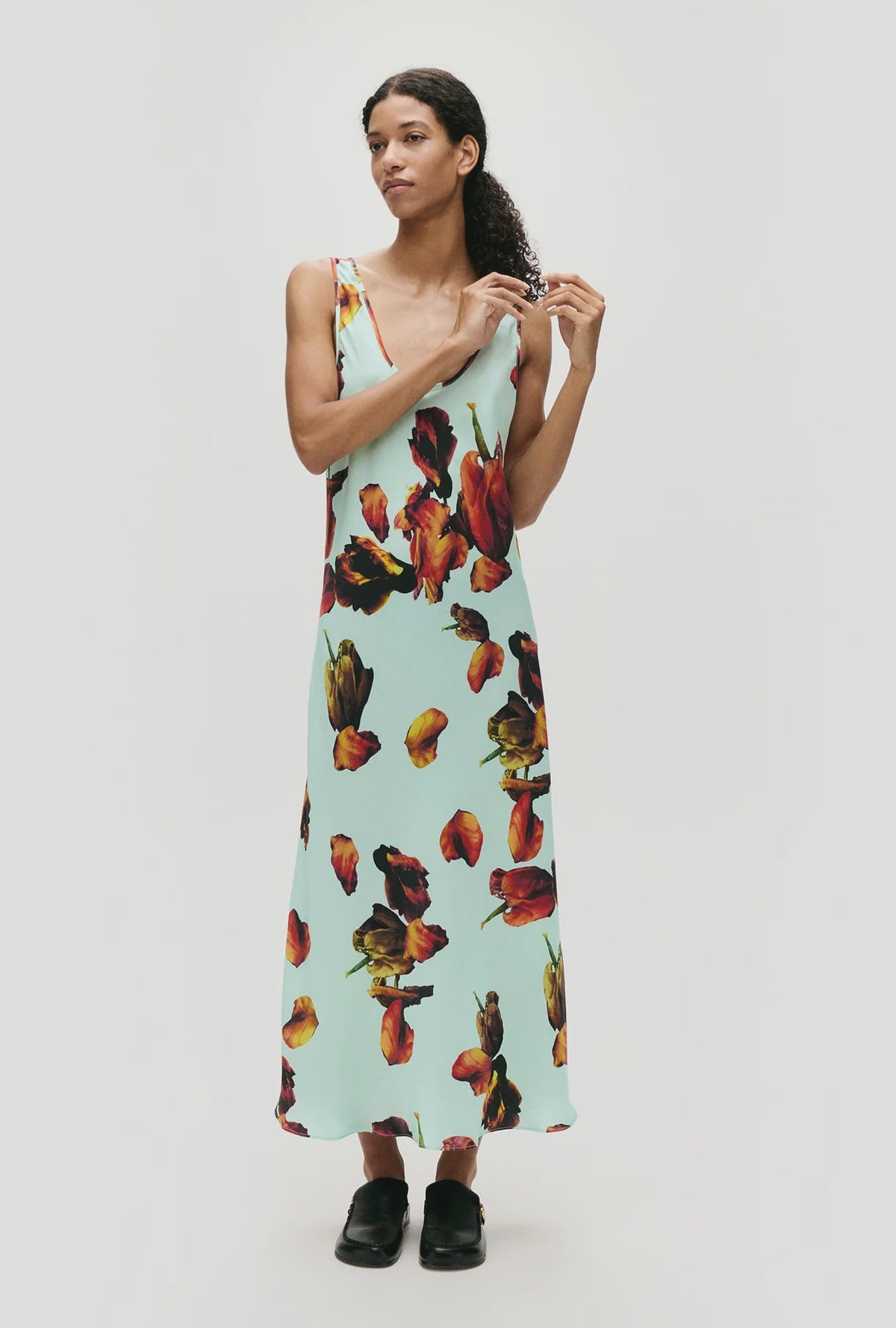 Scoop Neck Dress - Tulips Dew
