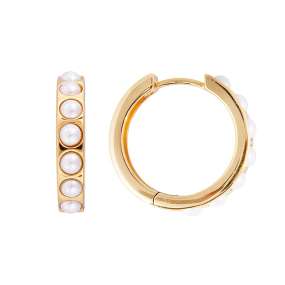 Crystal Pearl Maxi Hoop