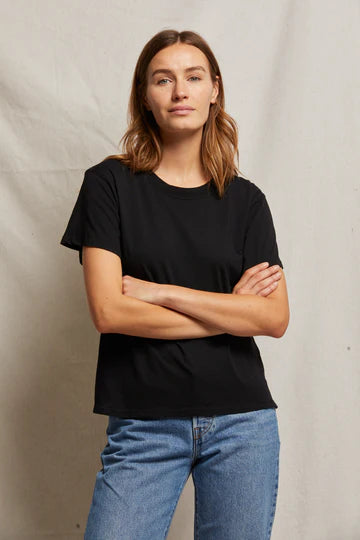Ruby Boxy Crew Tee - Black