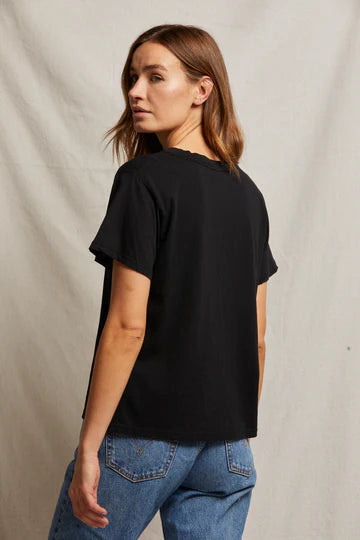 Ruby Boxy Crew Tee - Black