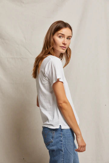 Ruby Boxy Crew Tee White