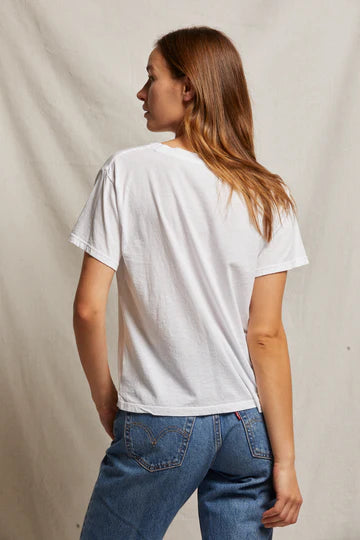 Ruby Boxy Crew Tee White