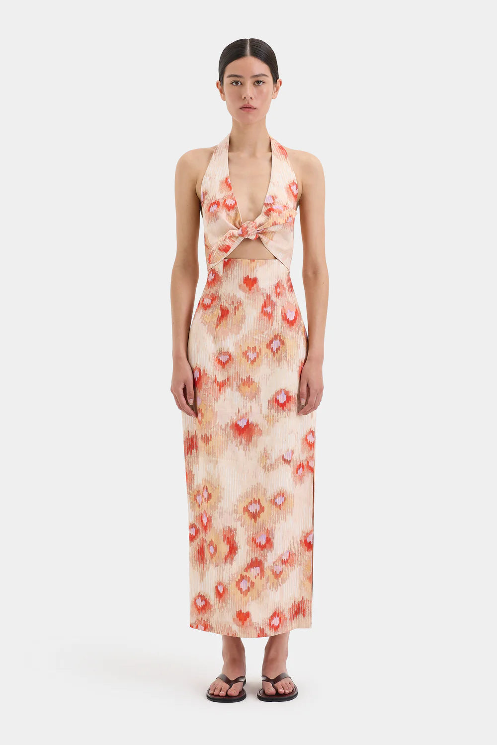 Fiorella Tie Midi Dress