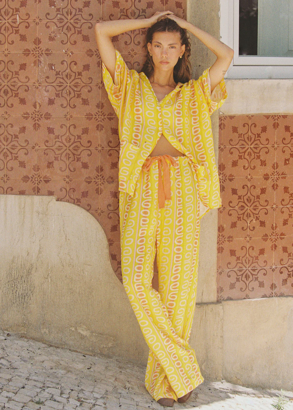 SUN STRIPE STRAIGHT LEG PANT - 8 & 12