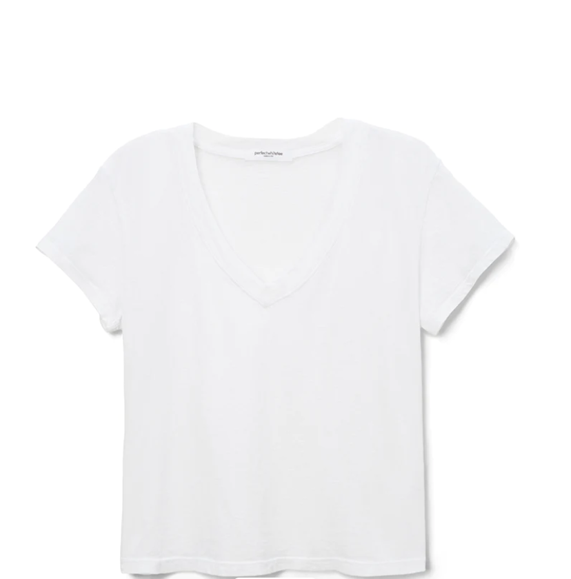 Hendrix Basic V Tee White