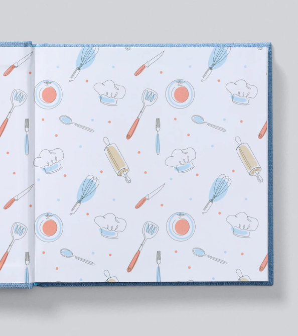 Cook. Recipes to Cook. Vintage Blue