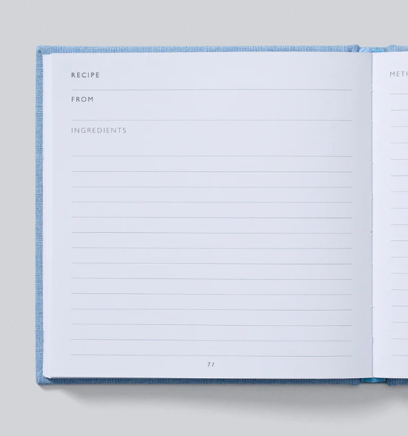 Cook. Recipes to Cook. Vintage Blue