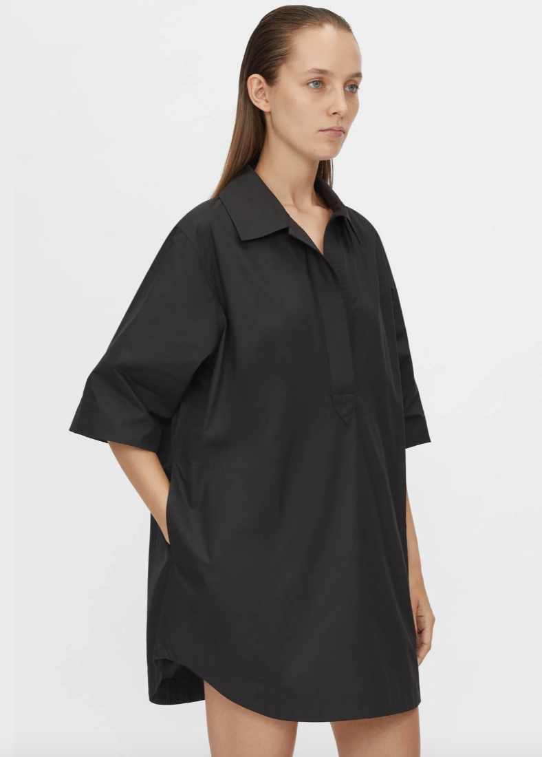 Cumulus Shirt dress Black