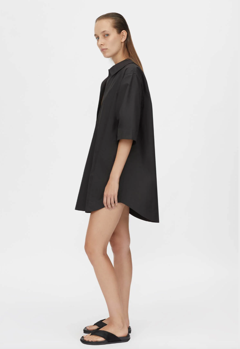 Cumulus Shirt dress Black
