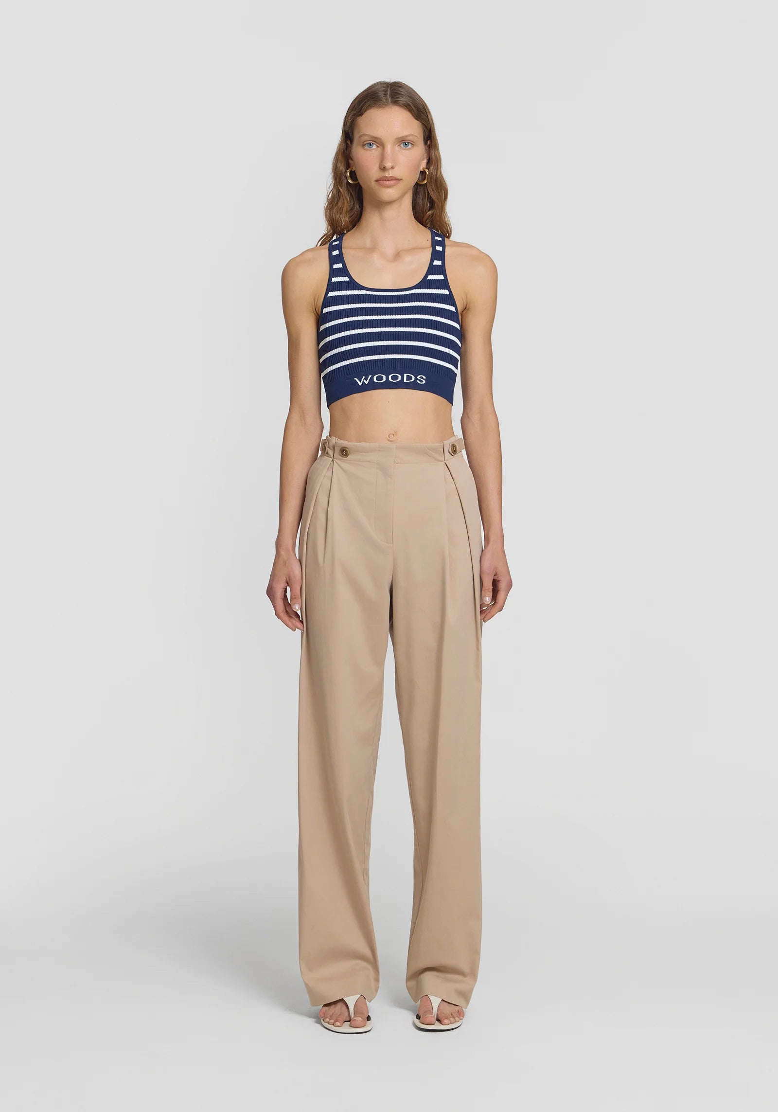 Lyra Crop Navy - 0 & 1