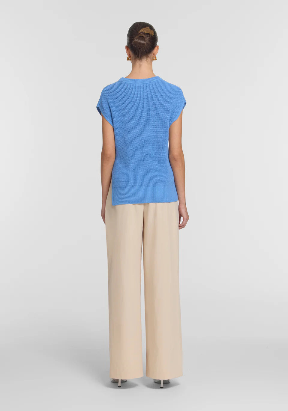 Memphis knit top Beachglass