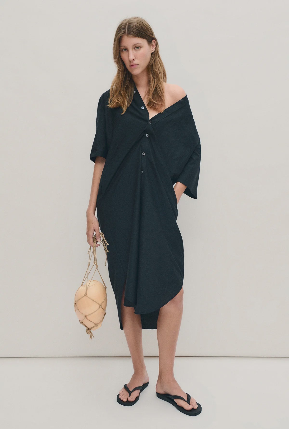 Short Sleeve Boyfriend Shirt Dress