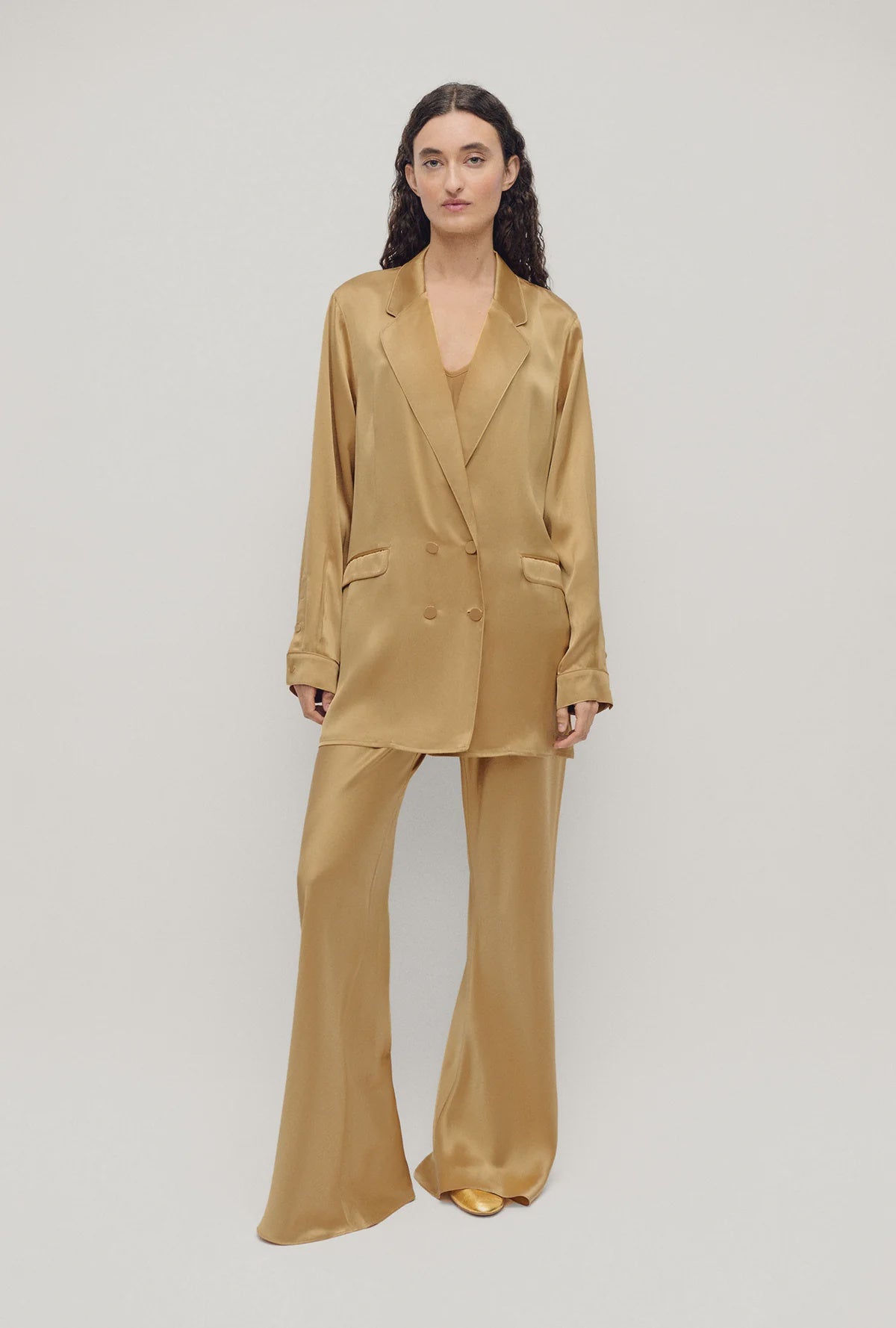 Bias Cut Pants Cowrie
