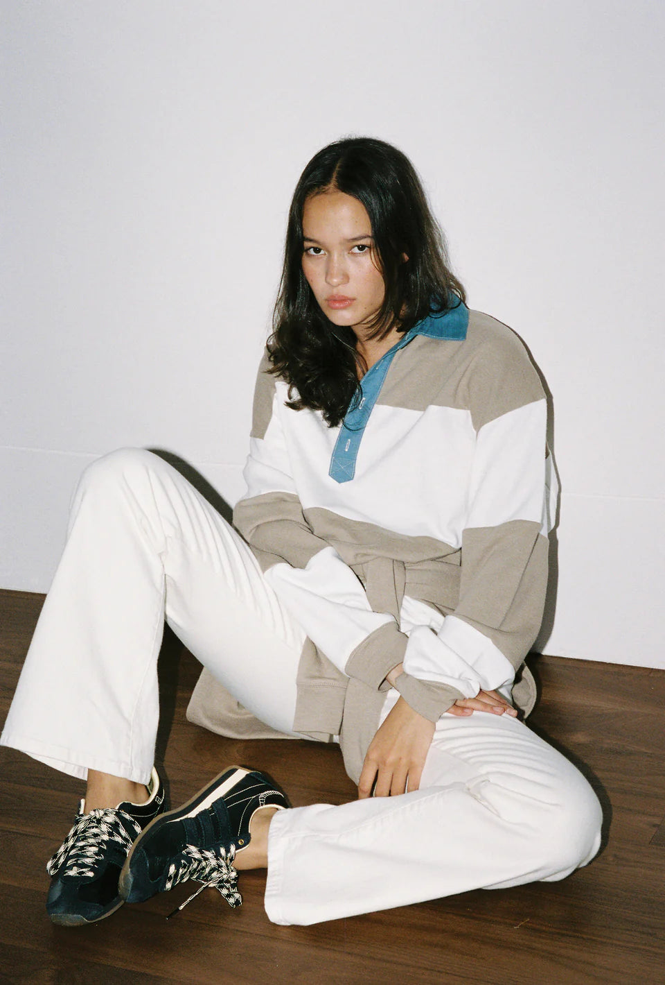 The Marco Polo Mushroom Bone Stripe