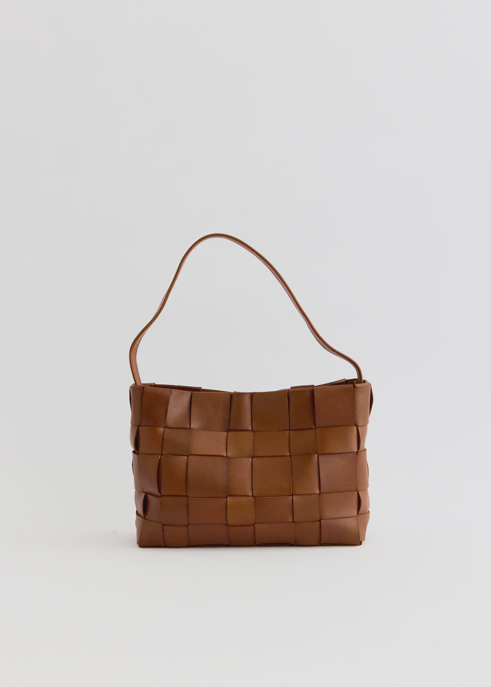 Woven Mini Tote Chestnut