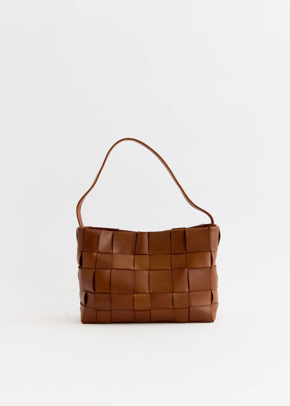 Woven Mini Tote Chestnut