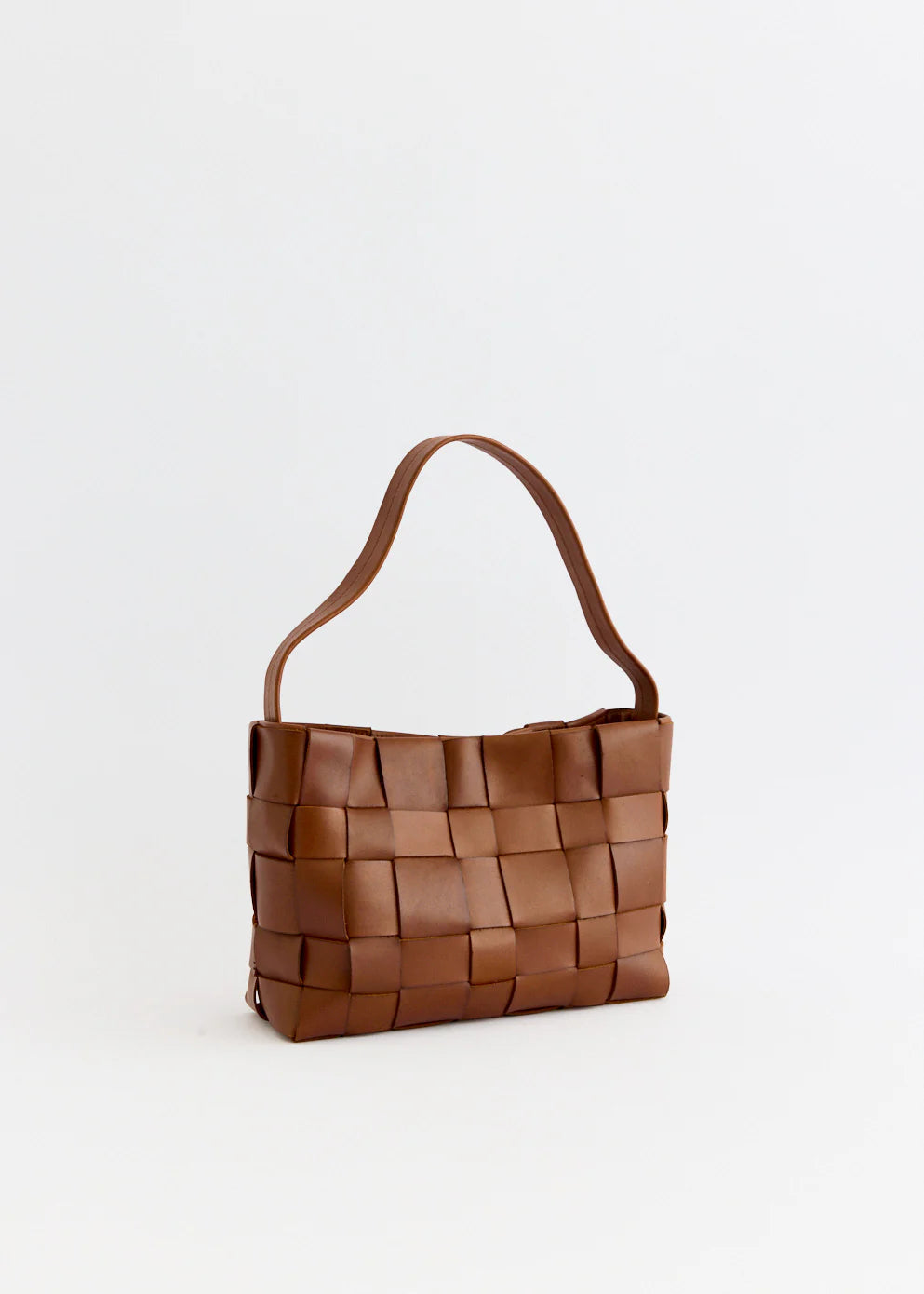 Woven Mini Tote Chestnut