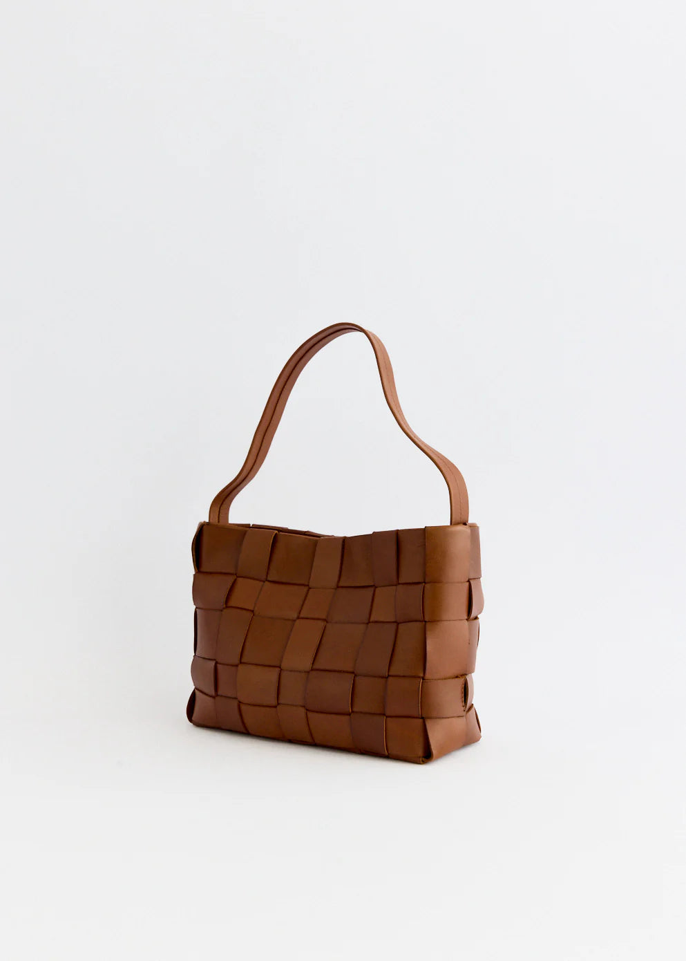 Woven Mini Tote Chestnut