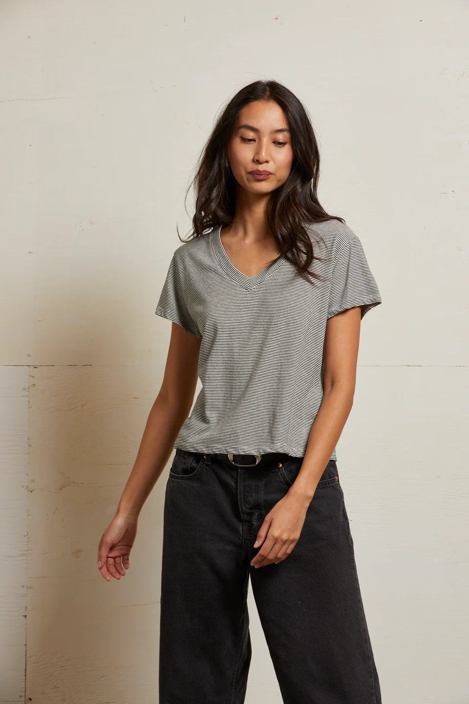 Hendrix Basic V Tee Stripe