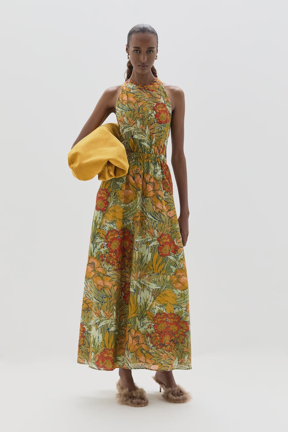 Eliana Cross Back Maxi Dress