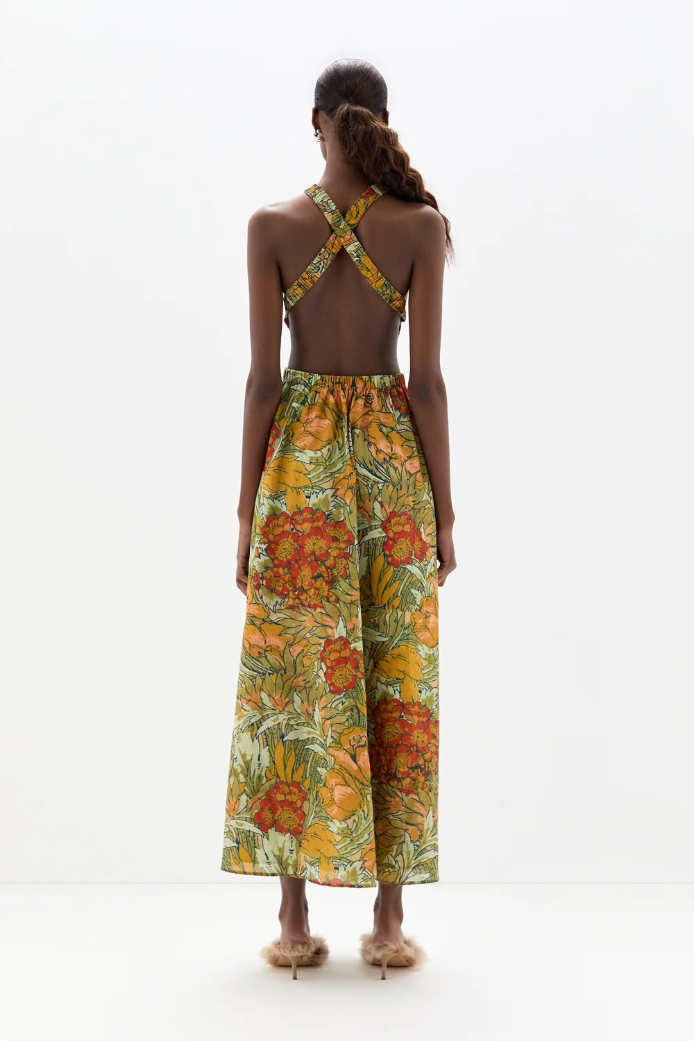Eliana Cross Back Maxi Dress