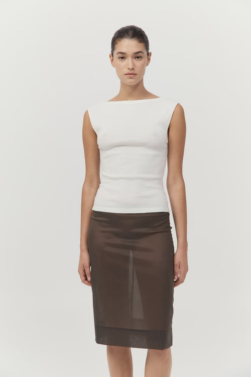 Organic Cotton Ballerina Top White