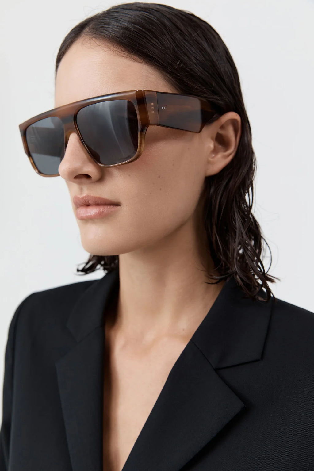 Pre Order * Linea Oversized Sunglasses - Tortoiseshell/Grey