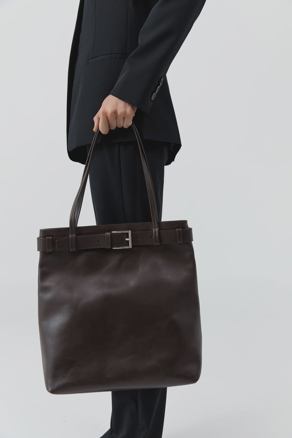 Pre Order* Belt Detail Tote Coffee