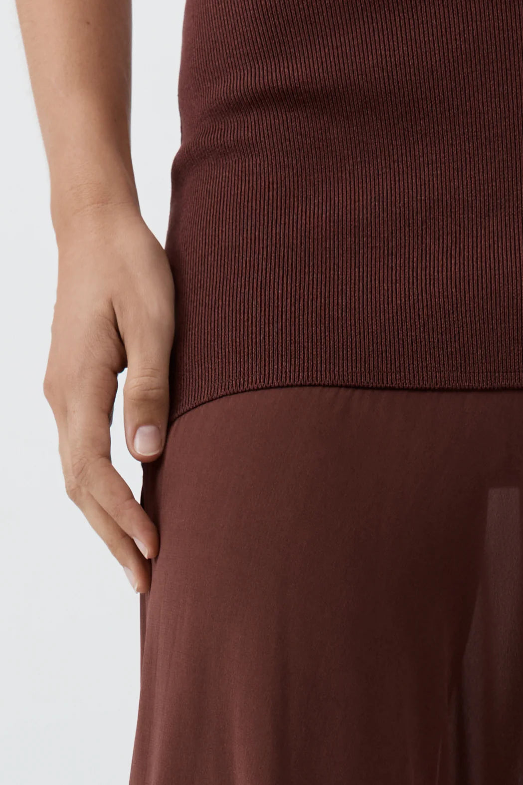 Pre Order * Sheer Silk Circle Hem Dress - Liqueur