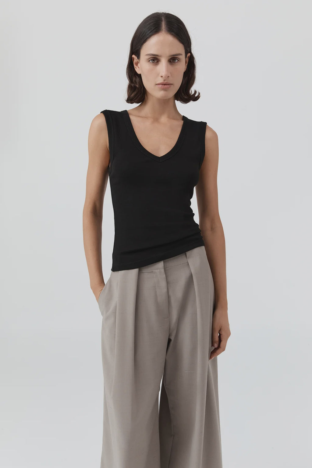 Organic Cotton 90s Top - Black