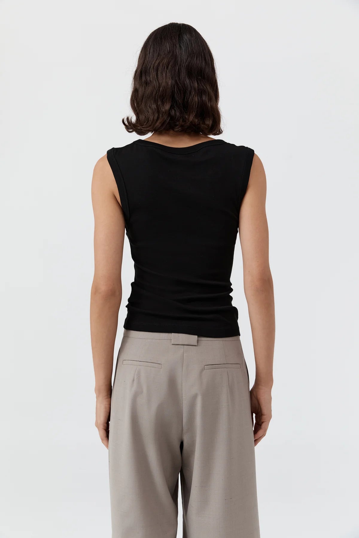 Organic Cotton 90s Top - Black