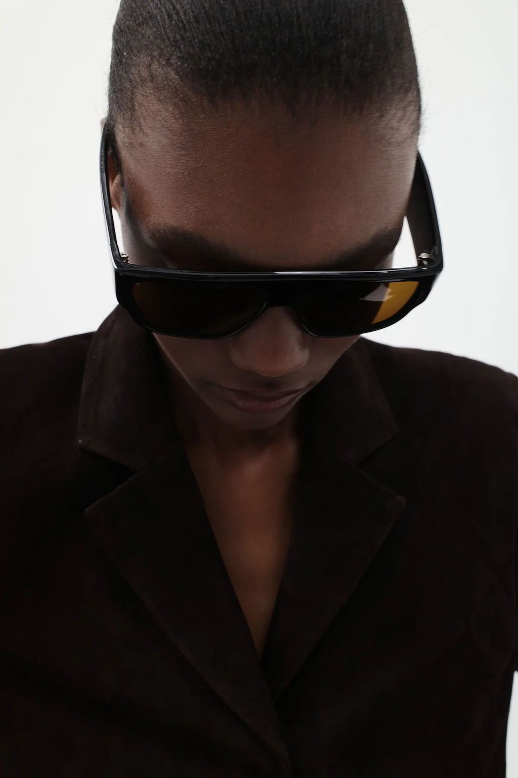 Linea Oversized Sunglasses - Black/Brown