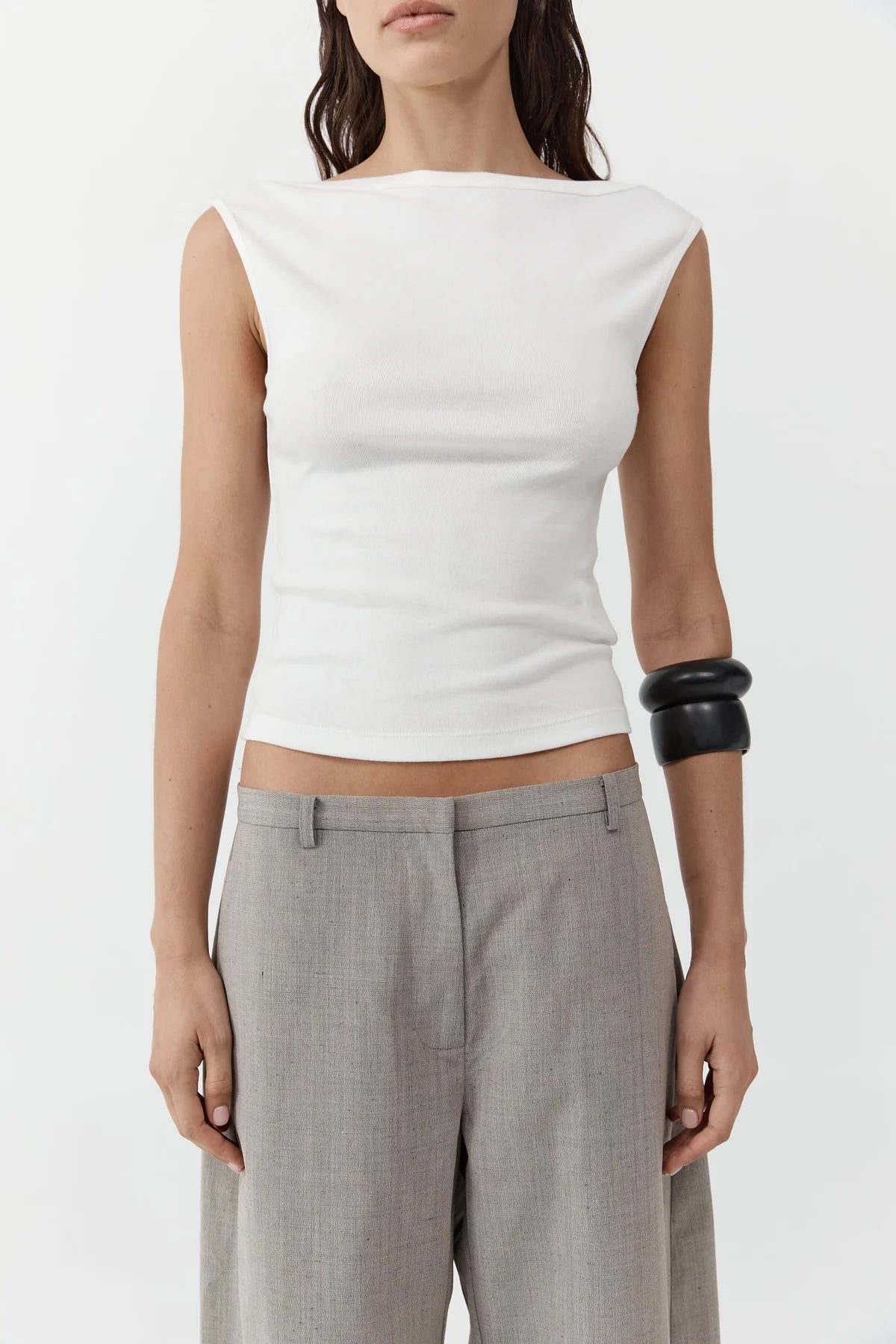 Organic Cotton Ballerina Top - White